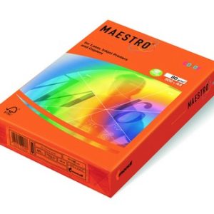 PAPEL DE COLOR MAESTRO ORANGE 80 GR. A4
