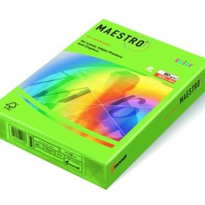 PAPEL DE COLOR MAESTRO SPRING GREEN 80 GR. A4