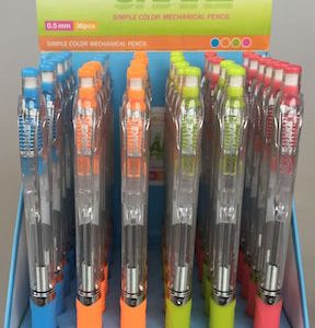 EXHIBIDOR CON 36 PORTAMINAS OMEGA SHAKE 0.5 mm