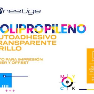 PAQ. 100H. POLIPROPILENO AUTOADH. TRANSPARENTE PRESTIGE, 70x100cm, 50mic., LINER 160g