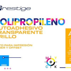 PAQ. 100H. POLIPROPILENO AUTOADH. TRANSPARENTE PRESTIGE, A3, 50mic., LINER 160g