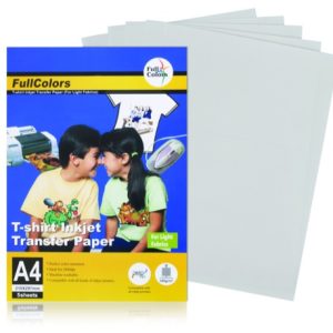 PAPEL TRANSFER PARA TEXTILES CLAROS. A4. 140 GR.