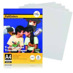 PAPEL TRANSFER PARA TEXTILES OSCUROS A4. 180 GR.