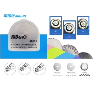 SET x 3 CUCHILLAS ROTATIVAS KW-TRIO, 45 mm, CORTES SURTIDOS