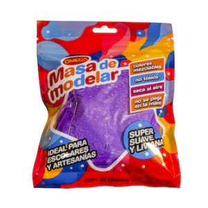 MASA PARA MODELAR OMEGA SUPER LIVIANA. VIOLETA