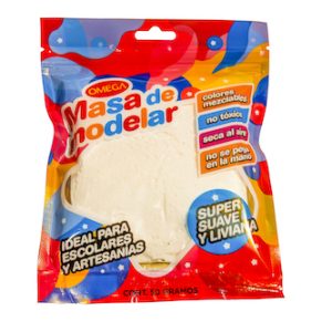 MASA PARA MODELAR OMEGA SUPER LIVIANA. BLANCA