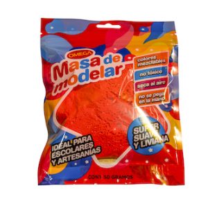 MASA PARA MODELAR OMEGA SUPER LIVIANA. ROJA
