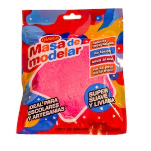 MASA PARA MODELAR OMEGA SUPER LIVIANA. FUCSIA