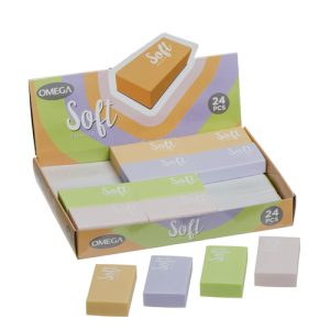 GOMA DE BORRAR OMEGA SOFT PASTEL