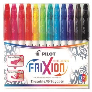 ESTUCHE CON 12 MARCADORES BORRABLES PILOT FRIXION