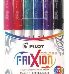 ESTUCHE CON 6 MARCADORES BORRABLES PILOT FRIXION