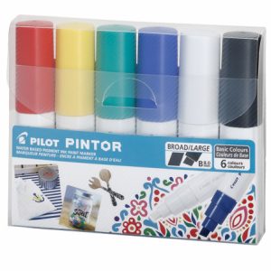 ESTUCHE PILOT PINTOR, C/6 MARCADORES COLORES CLÁSICOS, GRUESO