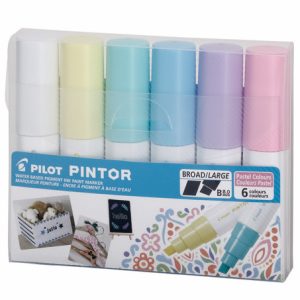 ESTUCHE PILOT PINTOR, C/6 MARCADORES COLORES PASTEL, GRUESO