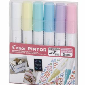 ESTUCHE PILOT PINTOR, C/6 MARCADORES COLORES PASTEL, EXTRA FINO