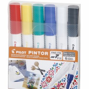 ESTUCHE PILOT PINTOR, C/6 MARCADORES COLORES CLÁSICOS, FINO