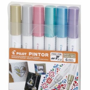 ESTUCHE PILOT PINTOR, C/6 MARCADORES COLORES METÁLICOS, FINO