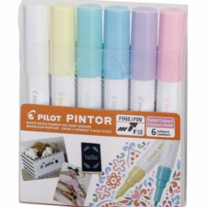 ESTUCHE PILOT PINTOR, C/6 MARCADORES COLORES PASTEL, FINO