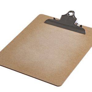 TABLA DE MADERA CON APRIETAPAPELES FORMATO OFICIO