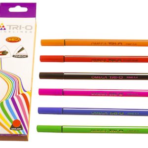 CAJA DE 12 UNIDADES FINELINER OMEGA TRI-O
