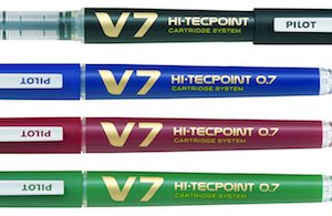 LAPICERA PILOT V7 RECARGABLE CON CARTUCHO 0.7 MM